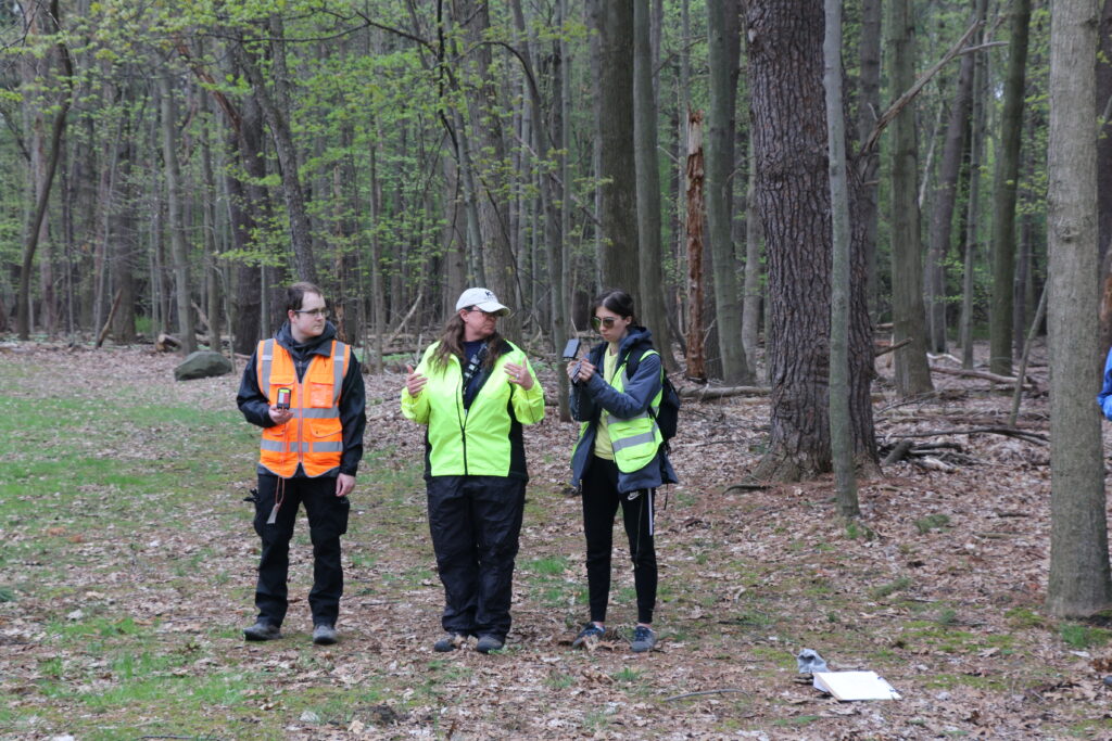 Practicing navigation with a compass