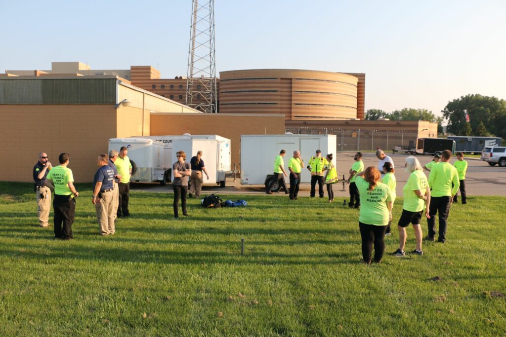 Meeting outside KCSO